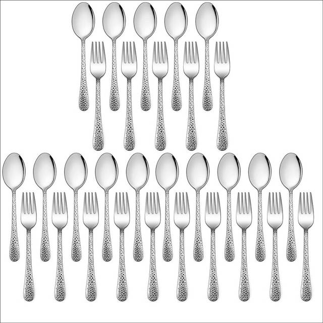 30 Pieces Kids Silverware Set Stainless Steel Toddler Utensils Flatware Spoons and Forks
