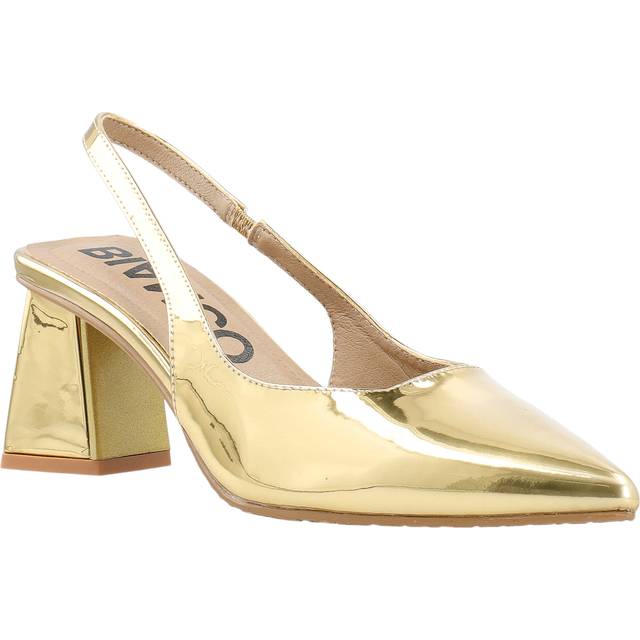 Bianco Biamaralyn Slingback Patent Dam Stl. 36 - Slingbacks Från Magasin - Gold (36)