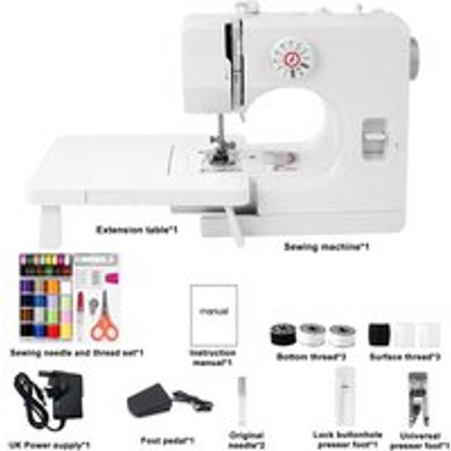 725 Electric 12 Line Trail Sewing Machine (British Regulations)+Extended Channel+Sewing Cable Set - Dewin