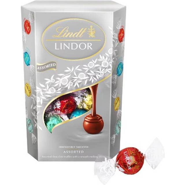 (Pack Of 2) Lindt Lindor Milk And White Chocolate 337G