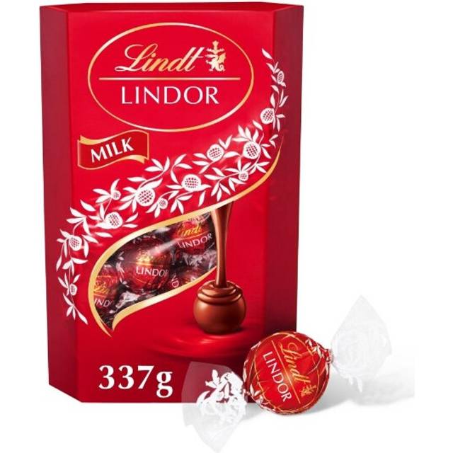 (Pack Of 4) Lindt Lindor Milk Chocolate Truffles Carton 337G