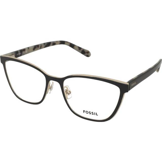 Fossil FOS 7180/G Asian Fit 807 53 Svarta Glasögon (Endast Båge) Kvinna
