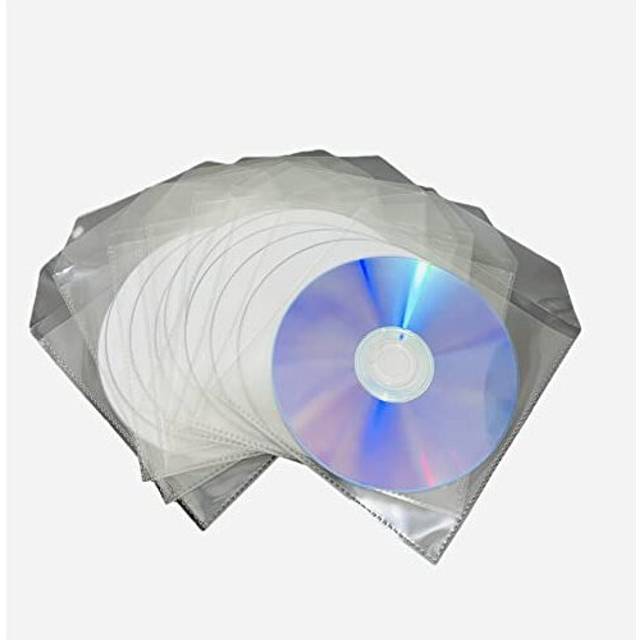 10 x Ritek Professional White Inkjet Printable Recordable Blank DVD-R Discs with a Write Speed of 16x in Dragon Trading Plastic Sleeves With Flap