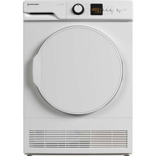 White Knight AT8CW - White Freestanding 8Kg Condenser Tumble Dryer - B energy