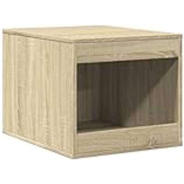 vidaXL Cat Litter Box Enclosure Sonoma Oak 47x59x42 cm Engineered Wood - Brown