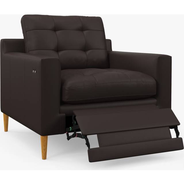 John Lewis Draper II Motion Leather Armchair, Light Leg