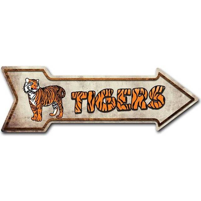 SignMission D-A-8-999570 8 x 24 in. Indoor & Outdoor Decor Direction Sticker Vinyl Wall Decals - Tigers - 24 in.