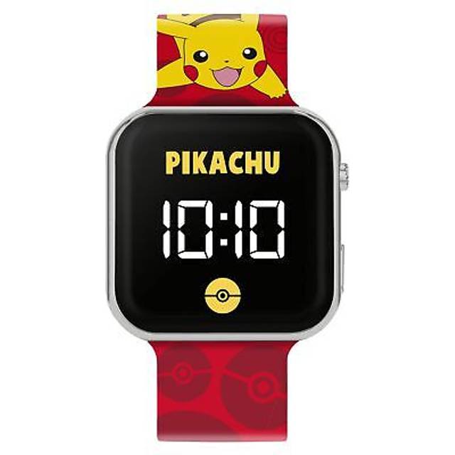Pokemon - Pokémon Printed Strap LED Watch - Red - One Size