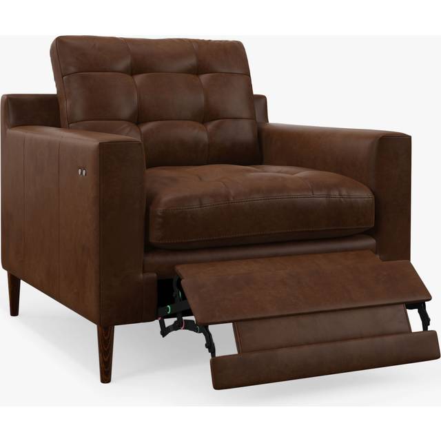 John Lewis Draper II Motion Leather Chair, Dark Leg