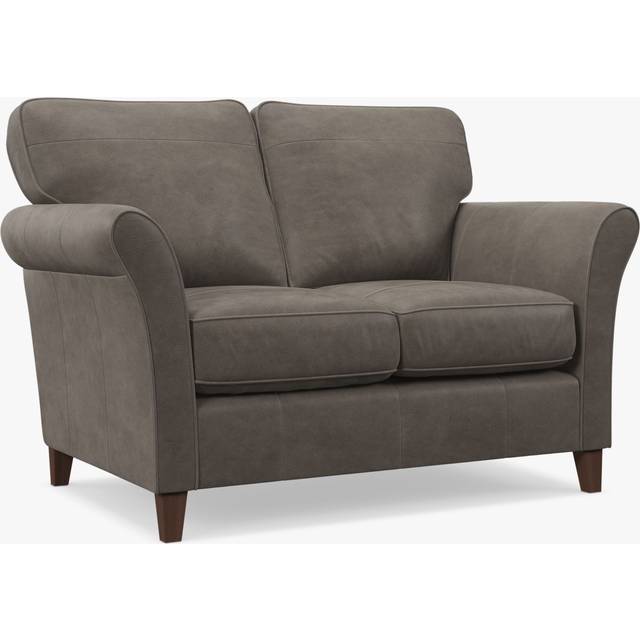 John Lewis Charlotte II Small 2 Seater Leather Sofa, Dark Leg