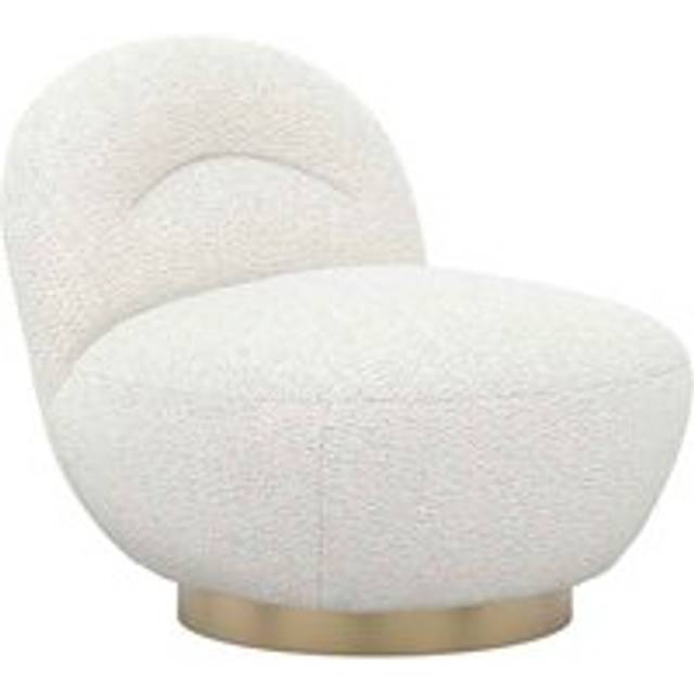 LPD Furniture Langham Ivory Swivel Chair, Cream