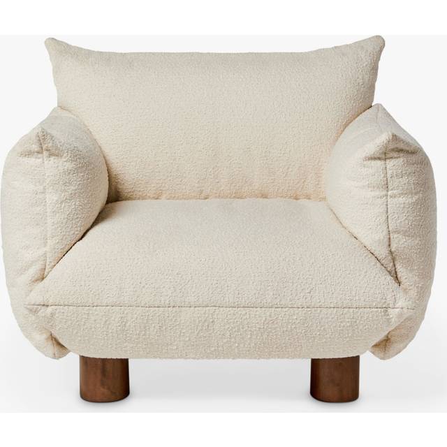 MADE Jude Armchair, Ivory Boucle