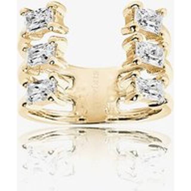 Sif Jakobs Gold Plated Antella Baguette Grande Ring SJ-R014-CZ(YG)/58