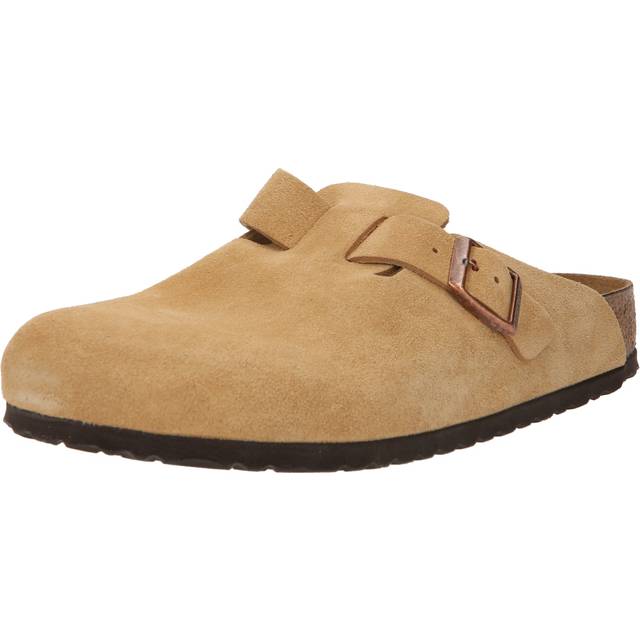 Birkenstock, Mules, male, Brown, 4 UK, Suede Leather Clog Sandals