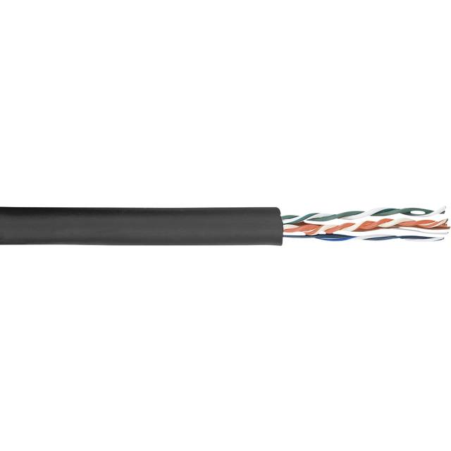 DAP Flexible CAT5E Data Cable Roll, 100m (Black)