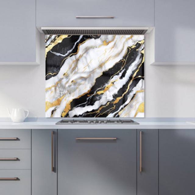 Warren Reed - Designer Cool Crocodile Kitchen Splashback W700Mm X H650Mm, Multi