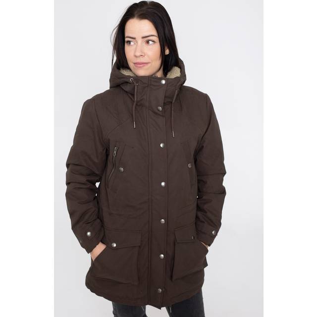 Volcom - Walk On By 5K Dark Brown - Jacket - brown - M - Shell: 65% Polyester, 35% Cotton; Lining: 100% Polyester
