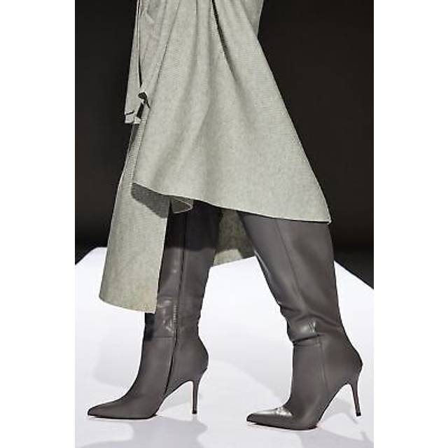 Womens Runway 1.8.1.8 Stiletto Knee Boots - Grey