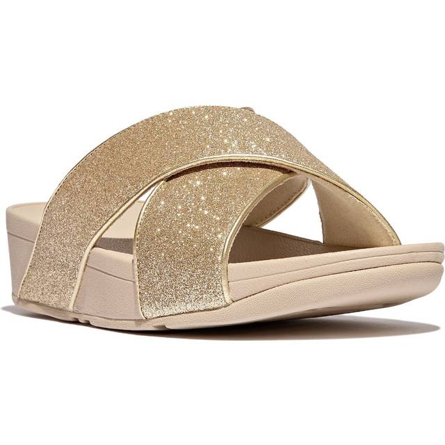 Fitflop Womens Lulu Glitterdust Cross Summer Sliders UK Size 5 (EU 38)