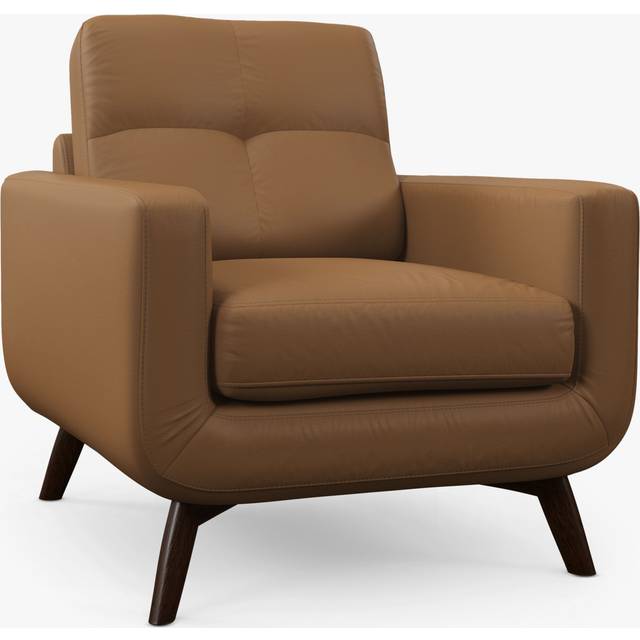 John Lewis Barbican Leather Armchair, Dark Leg