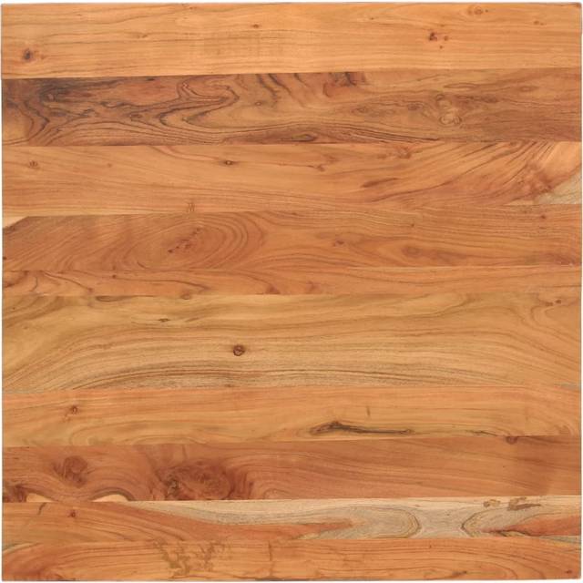 vidaXL Table Top 80x80x3.8 cm Square Solid Wood Acacia - Brown