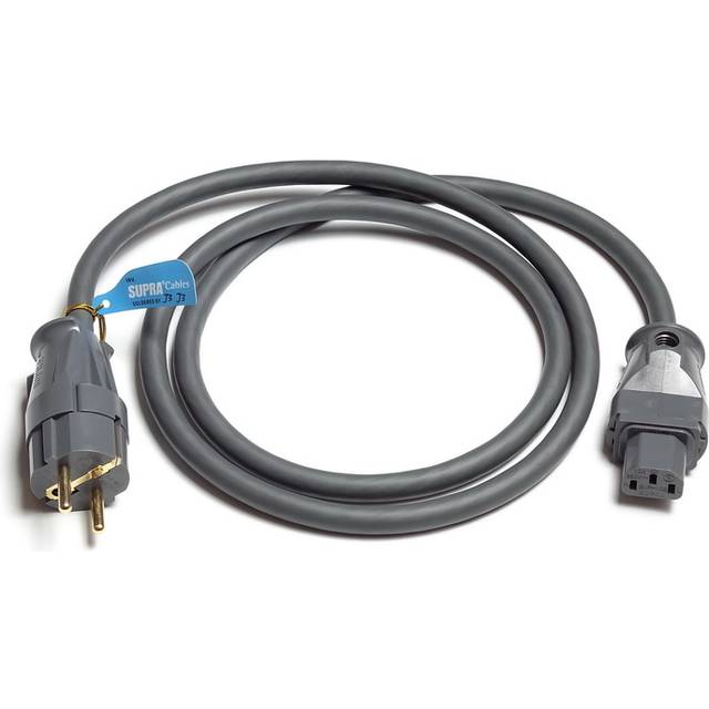Supra Lorad 2.5 SPC strömkabel 16 Ampere, rak stickpropp 1.5 meter