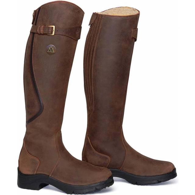 Women's leather riding boots Mountain Horse Snowy River Regular Wide - Marron