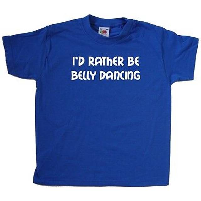 I'd rather be belly dancing kids t-shirt