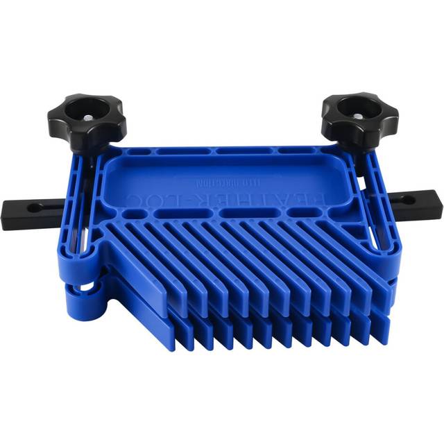 2Pcs Adjustable Woodworking Tools Feather Board for Table Saws, Router Tables & Band Saw with T-Slots, Miter Slots-Blue