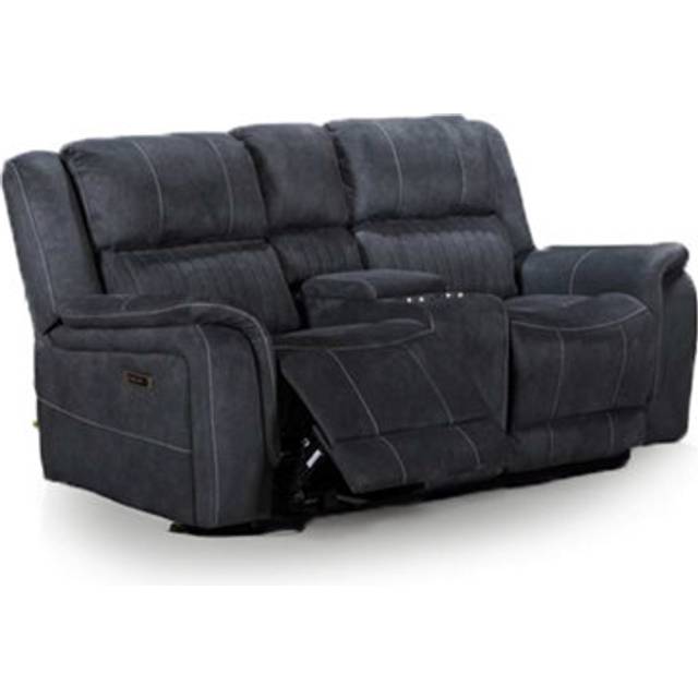 Cassandra Electric 2 Seater Leather Like Sofa Grey - One Size