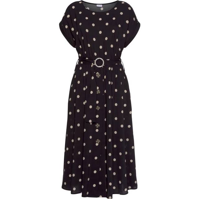 LASCANA Midi Dress - Sand Print