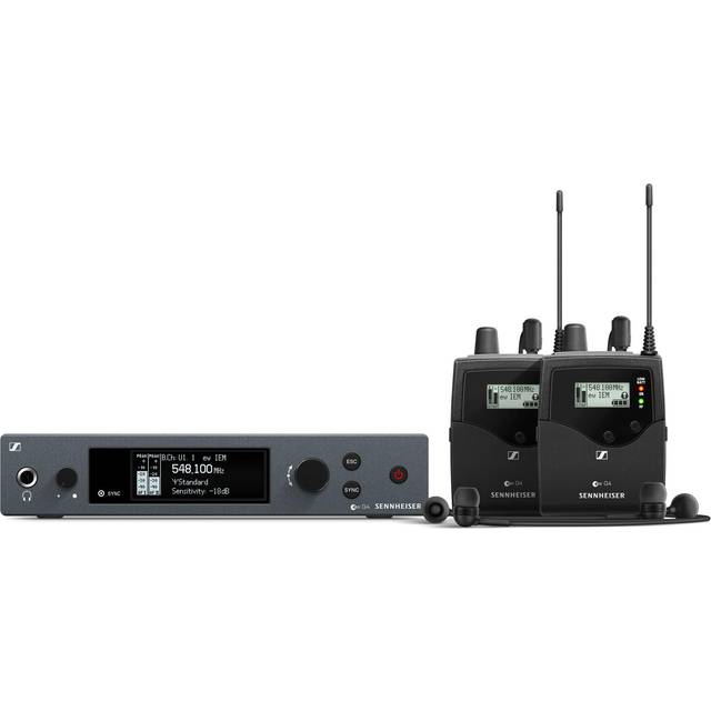Sennheiser ew IEM G4-Twin-E, wireless stereo IEM double set