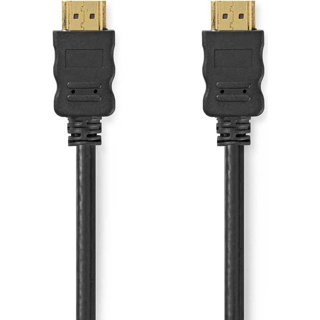 Nedis 15m meter hdmi high speed ethernet uhd cable lead 18gbps 4k60hz arc black