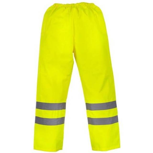 Yoko Unisex Adult Waterproof Hi-Vis Work Trousers M yellow