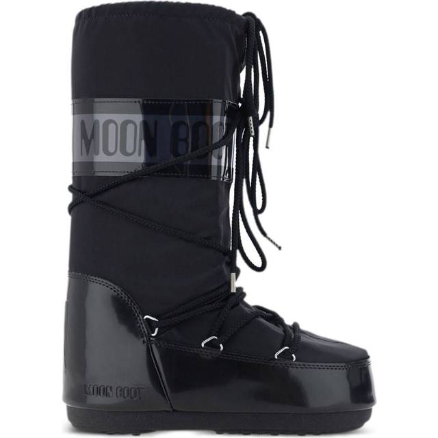 Sneakers Moon Boot Icon Satin Glance Black UK 6-7.5 (6-7.5)