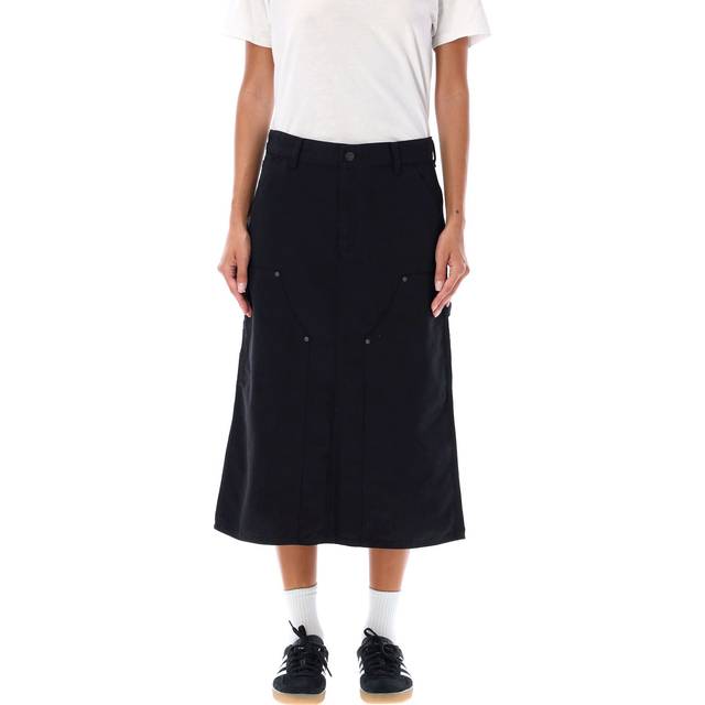Carhartt Work In Progress Black Double Knee Midi Skirt - Black - S