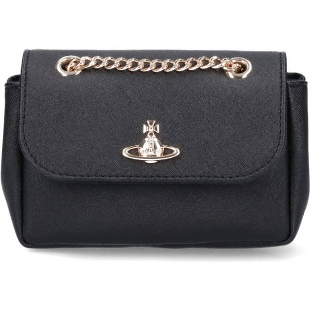Vivienne Westwood Small Purse Saffiano Leather Plain Black3d-orb One Size Women - Black3D-ORB