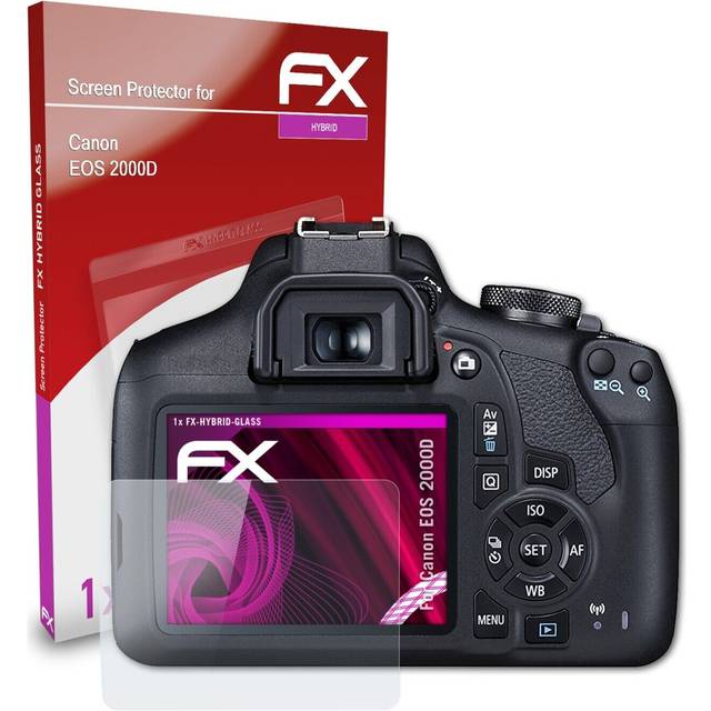 Atfolix Glass Protector For Canon Eos 2000d 9h Hybrid-glass