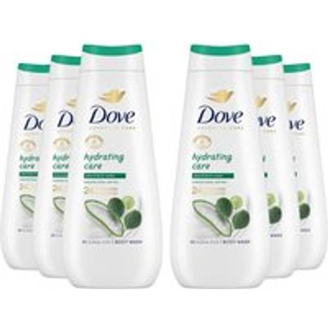 Advanced Care Hydrating Care Body Wash Body Cleanser shower gel with aloe & birch water for instantly lotion-soft skin 6x 400 ml