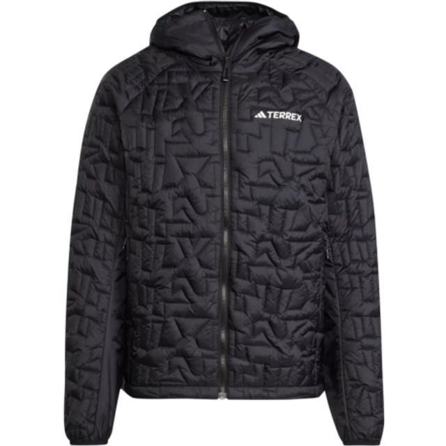 adidas Terrex Mens Xpr Lightly Filled Hooded Jacket -black, Black, Size Xl, Men - XL