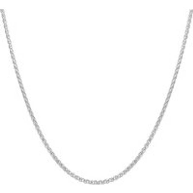 Sterling Silver 16 Inch Large Spiga Chain - Silver