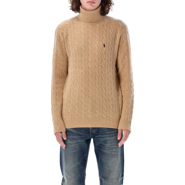 Polo Ralph Lauren Wool-Blend Cable-Knit Jumper - L - Beige