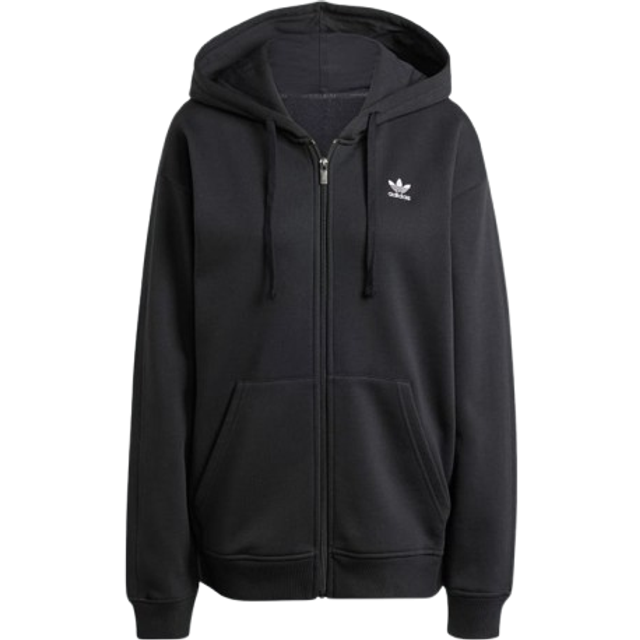 Essentials Full-Zip Fleece Hoodie - Black