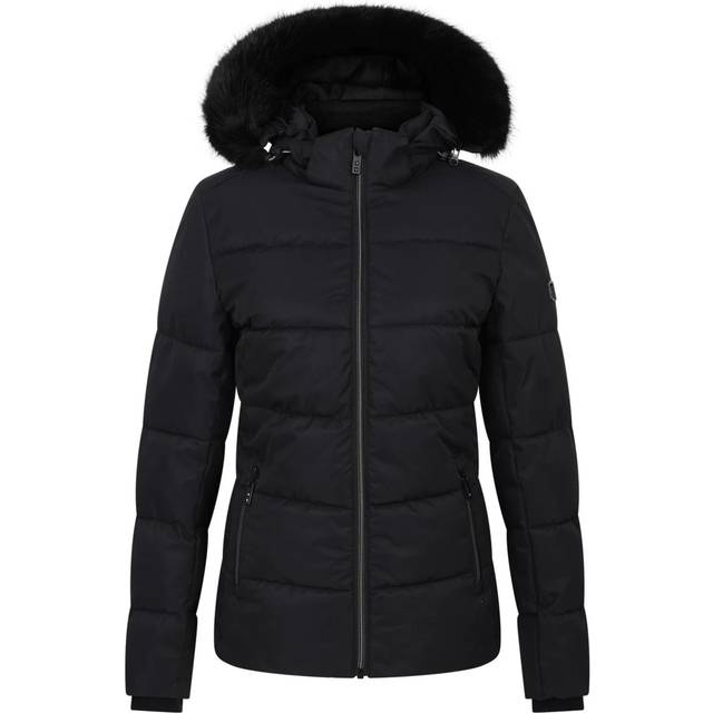 Dare 2b Women's Water-repellent Glamourize V Baffled Ski Jacket Black, Size: 20