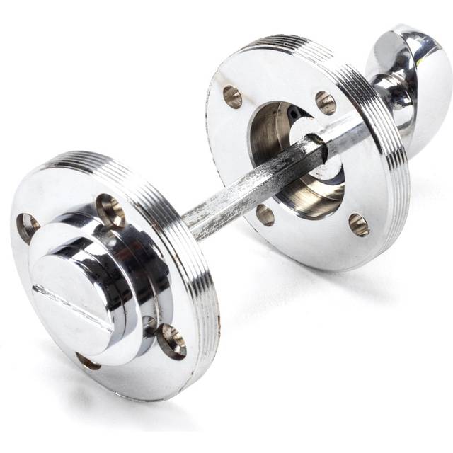 From The Anvil Polished Chrome Round Thumbturn Set (art Deco), Silver
