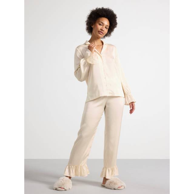 Pyjamasskjorta i satin