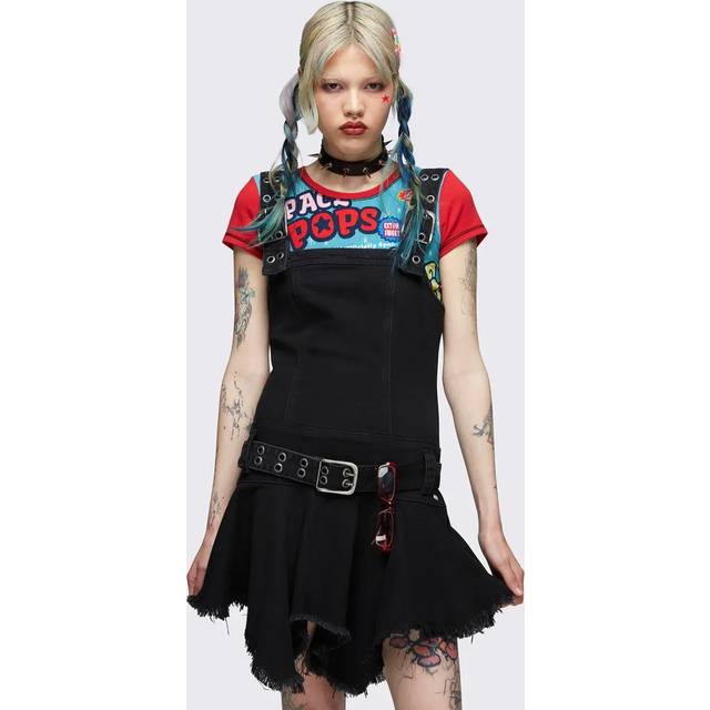 Minga London - Claire Black Denim - Dress - black - S - 80% Cotton, 18% Polyester, 2% Elastane,Denim