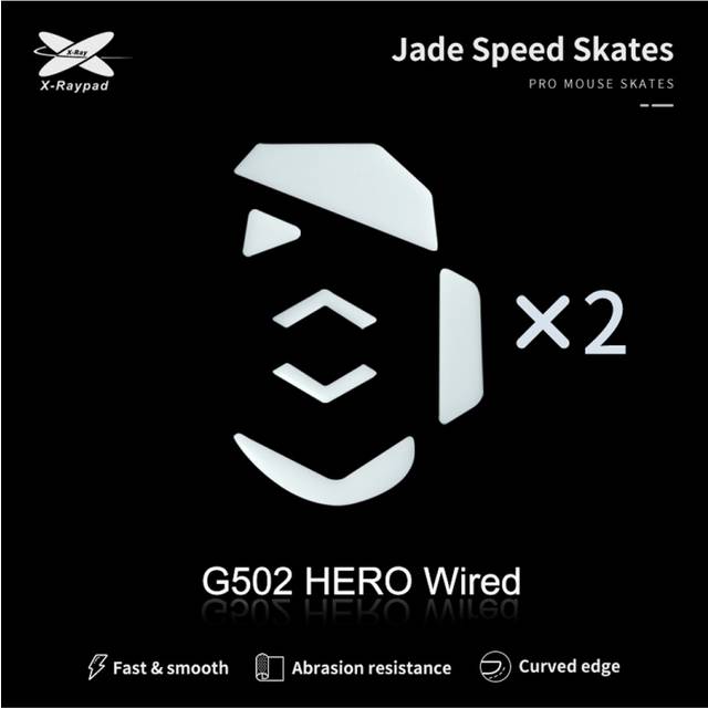 X-raypad Jade Mouse Skates för Logitech G502 Hero Wired