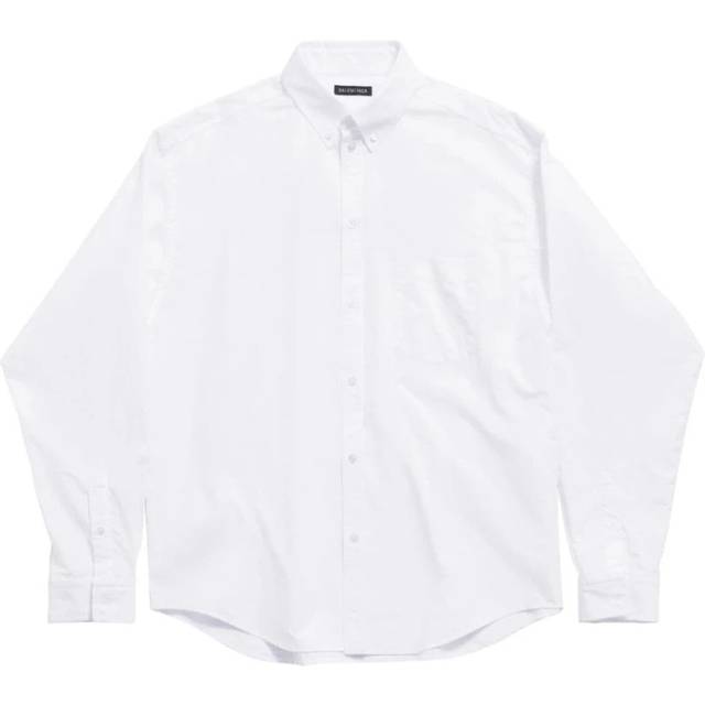Balenciaga Political Stencil Shirt Large Fit - White - Men's - 15½ - Cotton