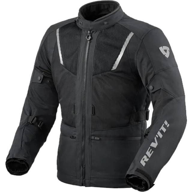 Revit Levante 2 H2O, textile jacket waterproof , color: Black/Light Grey , size: M